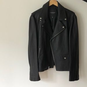 Club Monaco leather Moto jacket